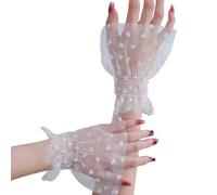 PLCPDM Poignets De Cœur Pour Ongles Photographie En Tissu Transparent Respirant Poignets Élastiques Accessoires Mode À Motifs Coeur Couvre Les Accessoires Photographie