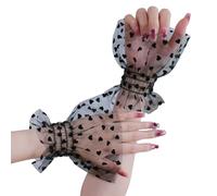PLCPDM Poignets De Cœur Pour Ongles Photographie En Tissu Transparent Respirant Poignets Élastiques Accessoires Mode À Motifs Coeur Couvre Les Accessoires Photographie