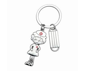 PLCPDM Porte-clés en métal unisexe en forme d'infirmière - Accessoire clinique, a, taille unique