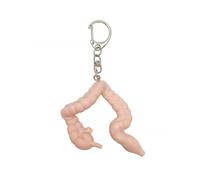 PLCPDM Porte-clés exquis à cinq organes fabriqué en matériaux mixtes pour ceux qui surmontent le chagrin d'amour ou les luttes émotionnelles Porte-clés unique en forme d'organe, Le gros intestin