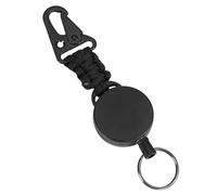 PLCPDM Porte-clés Rétractable Robuste avec Mousqueton Et Badges avec Cordon en Acier De 25 59 Pouces Outil Antivol pour L'extérieur