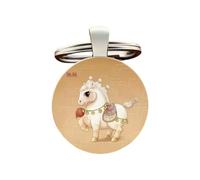 PLCPDM Porte-clés symbolique unisexe avec breloque représentant les libertés et le courage en alliage - Accessoire en métal - Cadeau de Nouvel An - Voiture, b, taille unique