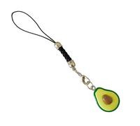 PLCPDM Porte-clés unique en forme de fruit pour téléphone portable et sac à dos sur le thème de l'avocat
