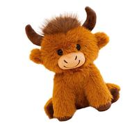PLCPDM Poupée en Peluche de Vache des Highlands en Coton PP, C | de de diplôme pour les diplômés et les étudiants, poupée en peluche en robe de docteur pour la