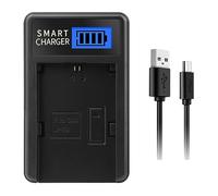 PLCPDM Rapid LP-E6 Chargeur de batterie USB LCD pour appareil photo 5D II, 5D III