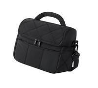 PLCPDM Sac à déjeuner pratique en nylon étanche avec compartiment de glace et technologie de rétention de la chaleur pour les navetteurs et les étudiants, Noir , One Size