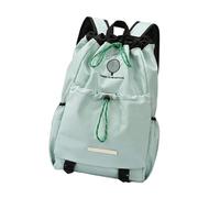 PLCPDM Sac à dos léger avec cordon de serrage, sangle de tapis de yoga, sac à dos résistant à l'eau, sac à dos pour sport, voyage, ordinateur portable pour homme et femme