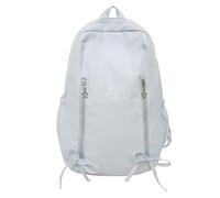 PLCPDM Sac d'école spacieux à compartiments multiples pour les jeunes, étanche, ergonomique, aide dorsale, fin, usage quotidien, sac d'étudiant pour l'électronique, bleu, Large