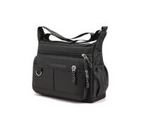 PLCPDM Sac fourre-tout Oxfords multi-poches pour ordinateur portable, sac à main pour enseignant, sac à main pour homme, sac à bandoulière cadeau, Noir