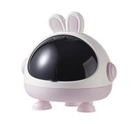 PLCPDM Stylish Trash Can Thickened Space-Saving Open Top for Kitchen Office Decorative Rabbits Trash Container