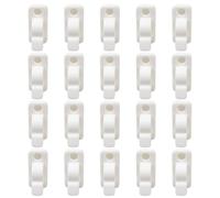 PLCPDM Supports de câbles avec Clips adhésifs puissants, 20 pièces, pour Une Gestion soignée des Fils dans Divers réglages, Rangement, adhésif Facile à Utiliser