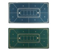PLCPDM Tapis de 40x20 Pouces pour 6 Joueurs, Tapis Professionnel Portable en Caoutchouc antidérapant Hold ', Disposition du Dessus de Table de, épaisseur de 2 mm, Tapis Professionnel en