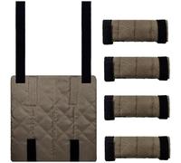 PLCPDM Tapis d'échelle pour lit superposé - Housse de protection antidérapante à pois sur le fond (échelles non incluses)