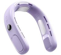 PLCPDM Ventilateur électrique miniature rechargeable à affichage numérique sans pales - Dispositif de refroidissement portable - Semi-conducteur