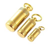 PLCPDM Waterproofed Outdoor Storage Container Double Opening Medicine Dry Bottles for Hiking Travel Compartment Travel Medicine Organizers