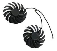 PLD10010S12HH Lot de 2 ventilateurs de refroidissement pour carte graphique MSI RTX 3050 3060 3060TI 3070 Ventus 2X RX 6600 6650 6700 6750 MECH 95 mm 12 V 0,40 A