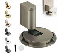 Pleasantk Door Wedge Stopper, 2025 New Adjustable Magnetic Silent Door Stopper Wedge, No Drill Easy Installation, Adjustable Height, Windproof & Anti-Slam, Zinc Alloy (#4)