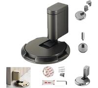 Pleasantk Door Wedge Stopper, 2025 Upgrade Pleasant Door Stopper, Adjustable Door Holder, Punch Free Invisible Door Stopper, Silent & Windproof Mechanical Floor DoorStopper For Home Office (Gray)