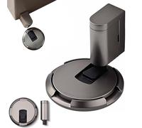 Pleasantk Door Wedge Stopper, Adjustable Magnetic Silent Door Stopper Wedge, No-Drill Installation, Windproof, Silent & Secure Mechanical Doors Stoppers (Grey,4Pcs)