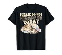 Please Do Not Perceive Me Shirt Sleeping Cat Funny Introverti T-Shirt