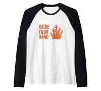 Please Do Not Raise Your Hand Speak to Me Sarcastic Funny Manche Raglan