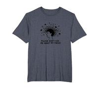 Please Don't Ask Me About My Thesis Graduate Student Humour T-Shirt, Homme Grandes Tailles, Bleu Chiné, 4X Tall