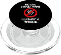 Please Don't Pet Me I'm Working Emotional Support Human PopSockets PopGrip pour MagSafe
