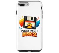 Please Insert Disk 2 Retro Floppy Computer Nostalgie Coque pour iPhone 7 Plus/8 Plus
