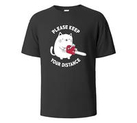 Please Keep Your Distance T Shirt Black XXL