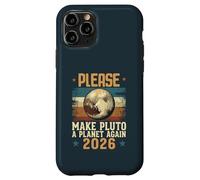 Please Make Pluto A Planet Again 2026 Lettre Message Style Coque pour iPhone 11 Pro