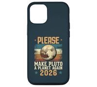Please Make Pluto A Planet Again 2026 Lettre Message Style Coque pour iPhone 12/12 Pro