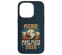 Please Make Pluto A Planet Again 2026 Lettre Message Style Coque pour iPhone 14 Pro