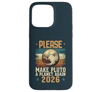 Please Make Pluto A Planet Again 2026 Lettre Message Style Coque pour iPhone 15 Pro Max