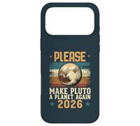 Please Make Pluto A Planet Again 2026 Lettre Message Style Coque pour iPhone 17 Pro Max