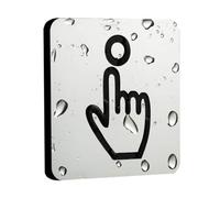 Please Ring the Bell Sign Ring Doorbell Sticker Please Ring Bell Sign Autocollant De Porte En Acrylique Pour Maison, Jardin, Plaque Murale, Avis De Sonnette Avec Icône