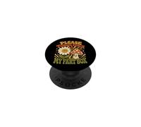 Please Tongue Punch My Fart Box Groovy Retro PopSockets PopGrip Adhésif