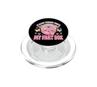 Please Tongue Punch My Fart Box Rainbow Lips PopSockets PopGrip pour MagSafe