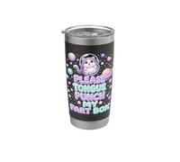 Please Tongue Punch My Fart Box Space Cat Gobelet isotherme en acier inoxydable double paroi