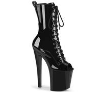 Pleaser à Lacets Talon Haut Plateforme Bout Ouvert 20.3cm Bottines Enchant 1041