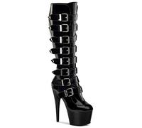Pleaser ADO2043/B/M Bottes Femmes, Blk Pat/Blk, 39 EU