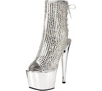 Pleaser ADORE-1018DCS SLV Multi RS/SLV Chrome UK 4 (EU 37)