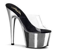 Pleaser ADORE-701 CLR/SLV Chrome UK 10 (EU 43)