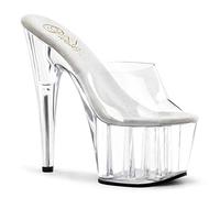 Pleaser ADORE-701, Sandales Plateforme Femme, Transparent (CLR/CLR), 39 EU (6)
