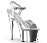 Pleaser ADORE-709 SLV Met. PU/SLV Chrome UK 6 (EU 39)