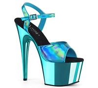Pleaser ADORE-709HGCH Turquoise Hologram/Turquoise Chrome UK 8 (EU 41)