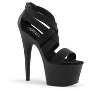 Pleaser ADORE-769 Blk Elastic Band-Faux Leather/Blk Matte UK 8 (EU 41)