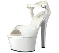 Pleaser ASPIRE-609, - WHITE Pat and WHITE, 39 EU