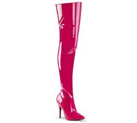 Pleaser Bottes courtes SEDUCE-3010 pour femme, Brevet rose vif, 46 EU