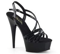 Pleaser DELIGHT-613 Blk Pat/Blk UK 3 (EU 36)