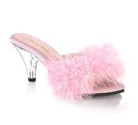 Pleaser Femme Belle-301f Plateforme, Fourrure synthétique Rose Clair, 39 EU